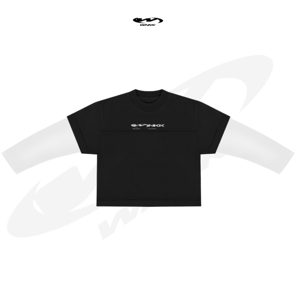 WNKK Kaos Boxy Oversized CONNECTION BEE Double Sleeve Tshirt